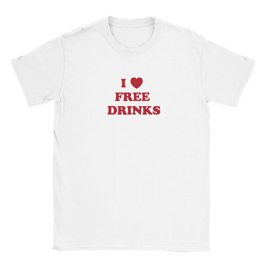 'I Love Free Drinks' Baby Tee